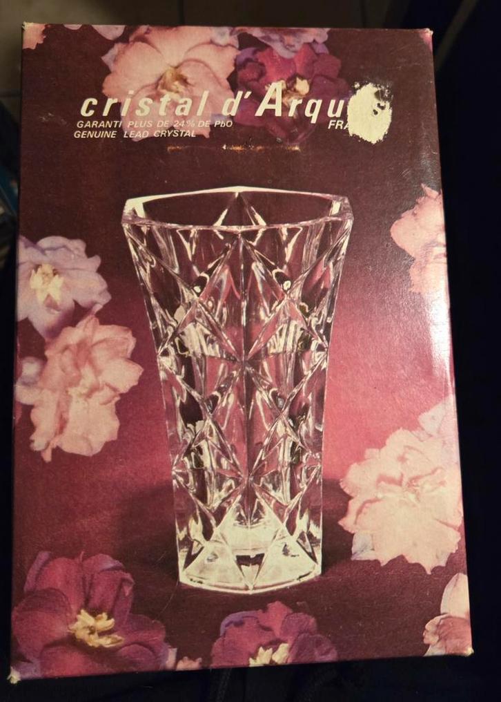 Cristal d'Arques Paris - vase en cristal, Antiquités & Art, Antiquités | Verre & Cristal, Enlèvement ou Envoi