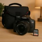 Canon EOS 2000D + 18-55mm DC III + Tas – in topstaat!, Ophalen, Zo goed als nieuw, Canon