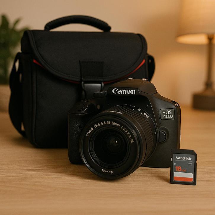 Canon EOS 2000D + 18-55mm DC III + Tas – in topstaat!, Audio, Tv en Foto, Fotocamera's Digitaal, Zo goed als nieuw, Canon, Ophalen