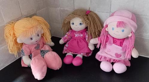 Knuffel pop in stof, Kinderen en Baby's, Speelgoed | Knuffels en Pluche, Zo goed als nieuw, Ophalen of Verzenden