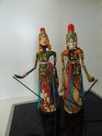 Een paar Wajang Golèk staafpoppen., Antiek en Kunst, Ophalen of Verzenden
