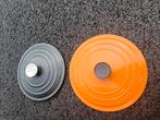 Le Creuset gietijzeren deksels maat 20 en 22 cm, Huis en Inrichting, Keuken | Potten en Pannen, Ophalen of Verzenden, Zo goed als nieuw