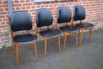 4 chaises pierre guarriche pour baumann