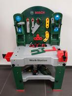 Bosch werktafel voor kinderen incl kettingzaag & boormachine, Ophalen, Zo goed als nieuw