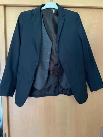 Navy Blazer en ondervest 12 jaar 158