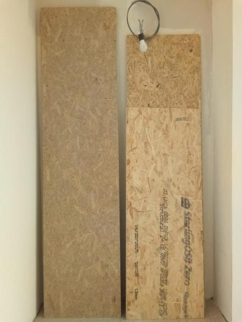 OSB 3 en 3/4 plaat, verschillende diktes, Doe-het-zelf en Bouw, Hout en Planken, Gebruikt, Plank, Overige houtsoorten, 200 tot 250 cm
