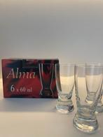 Alma apero of digestiefglaasjes 60ml, Ophalen, Zo goed als nieuw, Glas, Glas of Glazen