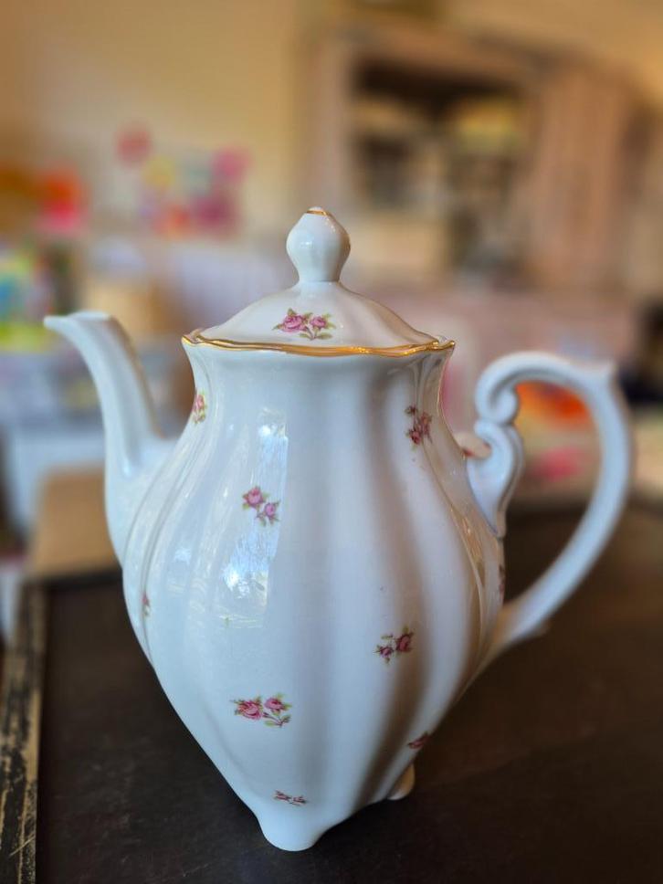 Koffiepot Ćmielów Poland 1940-1960 - brocant, Antiek en Kunst, Curiosa en Brocante, Ophalen of Verzenden