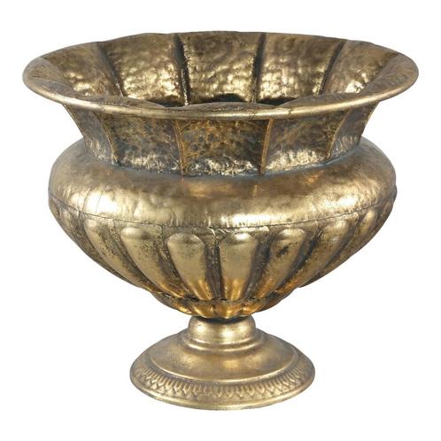 Antiek gouden metalen VAAS - old gold look 40 cm., Maison & Meubles, Accessoires pour la Maison | Vases, Neuf, Moins de 50 cm