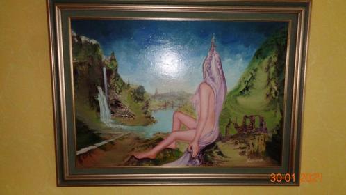 Schilderij André Vanderhaeghe, Antiek en Kunst, Kunst | Schilderijen | Klassiek, Ophalen