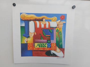  Sérigraphie  signée de Philippe LOUBAT  beschikbaar voor biedingen