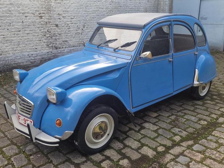 citroen 2cv  / 2pk te koop, Auto's, Citroën, Particulier, 2CV, Benzine, Cabriolet, 5 deurs, Handgeschakeld, Blauw, Blauw, Stof
