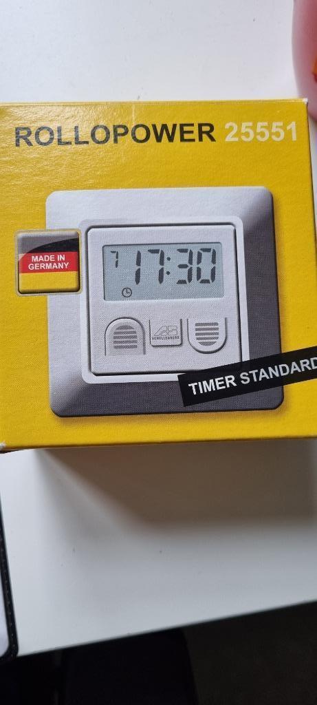 schellenberg rollopower 25551 timer automatisch rolluik, Doe-het-zelf en Bouw, Rolluiken, Zo goed als nieuw, Wit, Ophalen of Verzenden