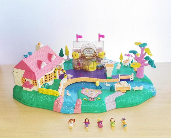 Vintage Polly Pocket – Magical Pollyville Bluebird (1996), Verzamelen, Poppetjes en Figuurtjes, Zo goed als nieuw, Ophalen