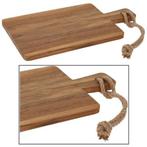 Snijplank serveerplank hapjesplank kaasplank hout teak 34 cm, Huis en Inrichting, Woonaccessoires | Dienbladen, Ophalen of Verzenden