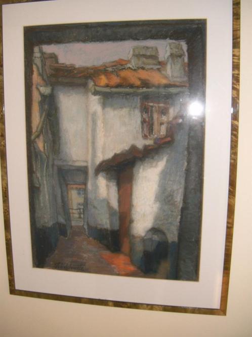 Gouache Schelstraete, Antiek en Kunst, Kunst | Schilderijen | Klassiek, Ophalen of Verzenden