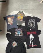 Lot originele vintage band tees acdc / slayer / clash titans, Kleding | Heren, T-shirts, Ophalen, Overige kleuren, Zo goed als nieuw