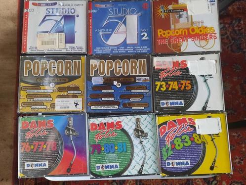 Popcorn - Studio 54 - Dans Folies - Hitriders  cd's, Cd's en Dvd's, Cd's | Pop, Gebruikt, 1960 tot 1980, Boxset, Ophalen