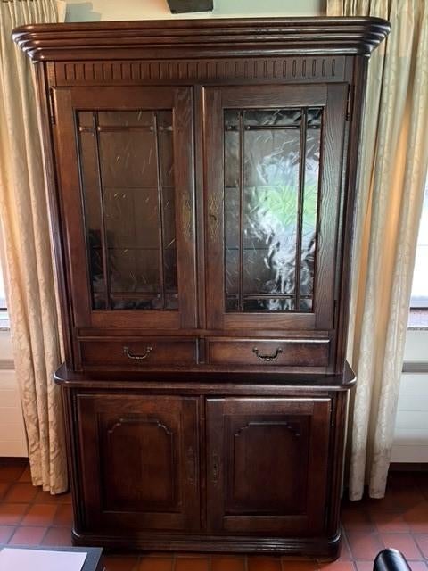 lot van mooie barkast - dressoir - TV kast en 8 stoelen, Maison & Meubles, Armoires | Buffets, Utilisé, Enlèvement