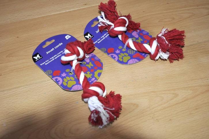 Cordes chien avec noeuds 19 cm lot de 2 Neuves, Dieren en Toebehoren, Honden-accessoires, Ophalen of Verzenden