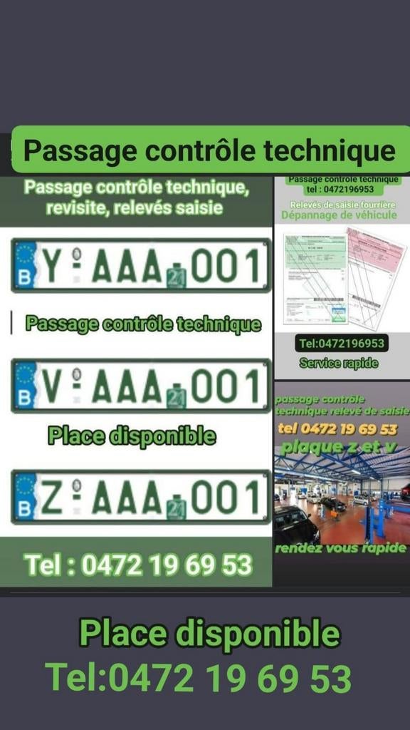 Passage contrôle technique, Enlèvement ou Envoi