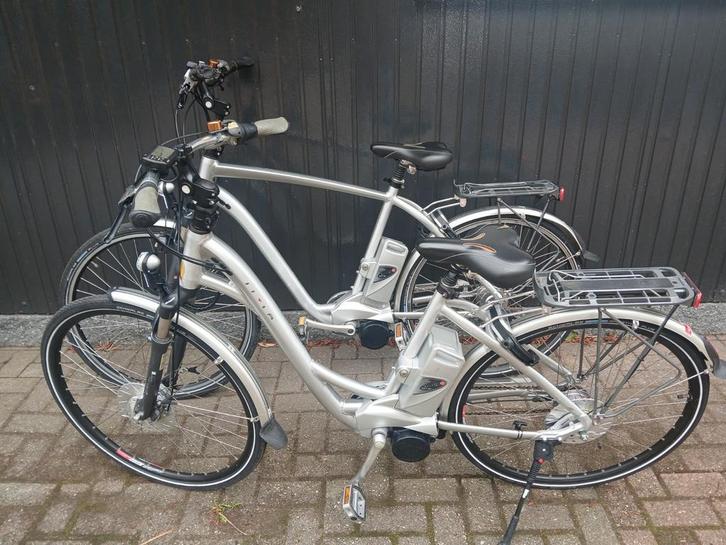 Set Elektrische Fietsen/Flyer Middenmotor/Nederland, Fietsen en Brommers, Elektrische fietsen, Zo goed als nieuw, Ophalen of Verzenden