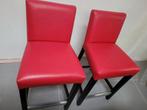 Chaise de bar en simili cuir rouge, Leer, Ophalen