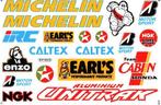 Michelin NGK Caltex Bridgestone Earls stickerset motor helm, Motoren, Accessoires | Stickers