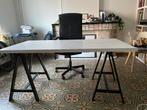 bureau sur tréteaux + chaise, Huis en Inrichting, Bureaus, Ophalen, In hoogte verstelbaar, Gebruikt, Bureau