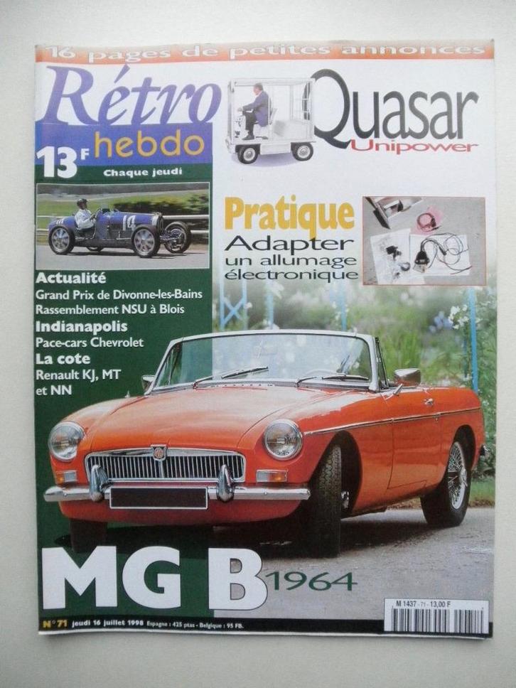 Lot magazines Auto hebdo Rétro hebdo LVH Cabrio Dakar (1), Boeken, Auto's | Folders en Tijdschriften, Gelezen, Porsche, Ophalen