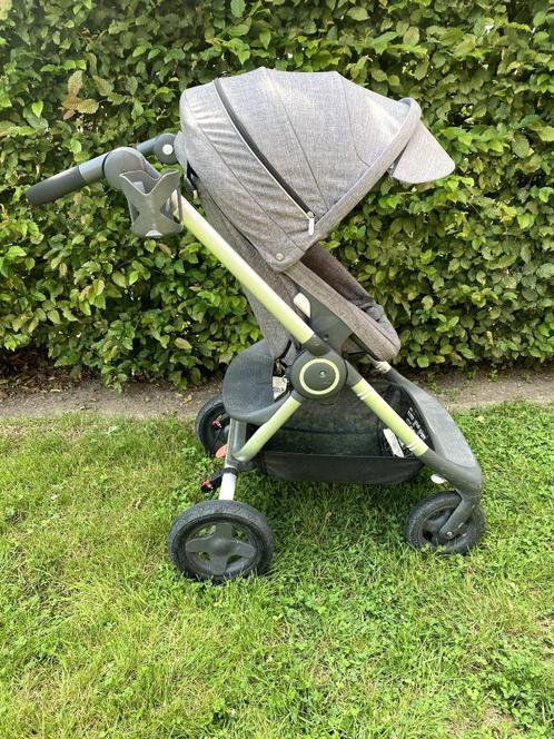 Buggy stokke met autostoel en veel accesoires, Kinderen en Baby's, Buggy's, Gebruikt, Overige merken, Regenhoes, Verstelbare rugleuning