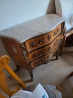 Inlegwerk dressoir in Louis XV-stijl met marmeren blad, Antiek en Kunst, Antiek | Meubels | Kasten, Ophalen