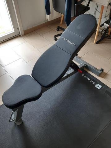 Verstelbare fitnessbank van Powerblock beschikbaar voor biedingen