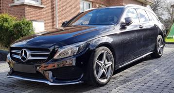 Mercedes-klasse C200d stationwagen AMG, Auto's, Achterwielaandrijving, 4 cilinders, 1600 cc, Zwart