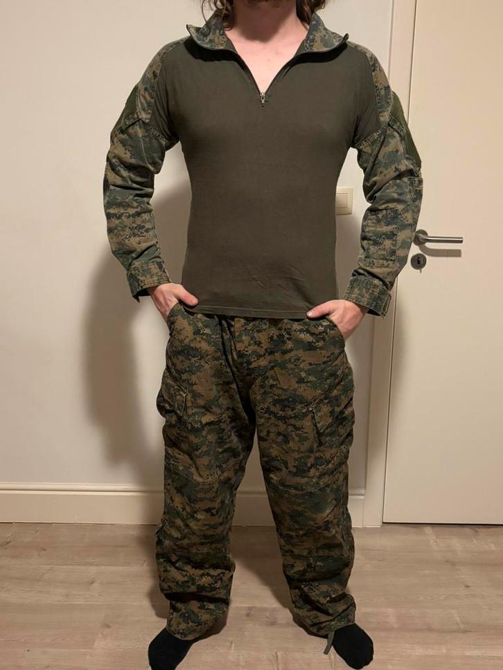 Combat shirt + broek MARPAT Woodland – maat L/XL, Verzamelen, Militaria | Algemeen, Landmacht, Kleding of Schoenen, Ophalen of Verzenden