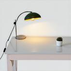 Vintage industriële groene tafellamp / desk lamp, Ophalen of Verzenden