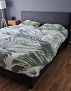 Sleepy Boxspring + matras 180x210 – Nieuwstaat (1j oud), Maison & Meubles, Neuf, Gris, 210 cm, Enlèvement