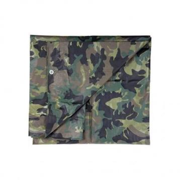 Afdekzeil 1,85 X 2,75 Meter Groene Camouflage Kleur