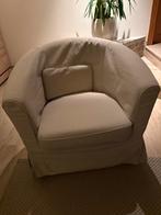 1Zit zetel met afneembare hoes in het beige, Huis en Inrichting, Ophalen, Zo goed als nieuw