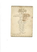 Menu de mariage 1906, Ophalen of Verzenden, Gebruikt