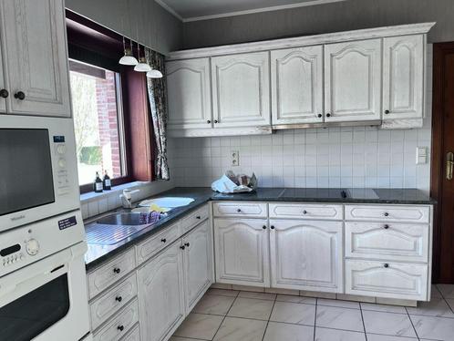 landelijke tweedehands keuken te koop, Huis en Inrichting, Keuken | Complete keukens, Gebruikt, Dubbelwandige keuken, Wit, Graniet of Steen