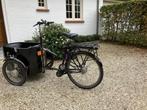Bakfiets Nihola, electrisch, zwart, Elektrisch, Zo goed als nieuw, 2 kinderen, Ophalen