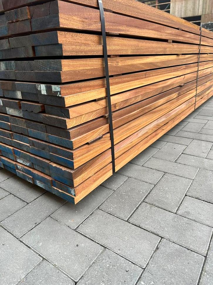 Hardhouten planken, Tuin en Terras, Palen, Balken en Planken, Zo goed als nieuw, Planken, Hardhout, Ophalen