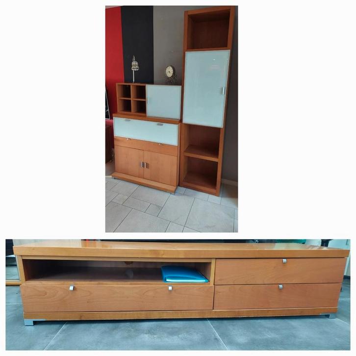 Ensemble de 4 meubles robustes, Huis en Inrichting, Kasten |Televisiemeubels, Gebruikt, Ophalen