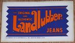 Vintage sticker Landlubber Jeans retro autocollant, Ophalen of Verzenden, Merk, Zo goed als nieuw