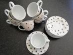 Unieke koffiekopjes + onderschoteltje, Ophalen, Porselein