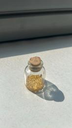 Kleine fles met bladgoud van 22 karaat, Ophalen of Verzenden, Overige typen