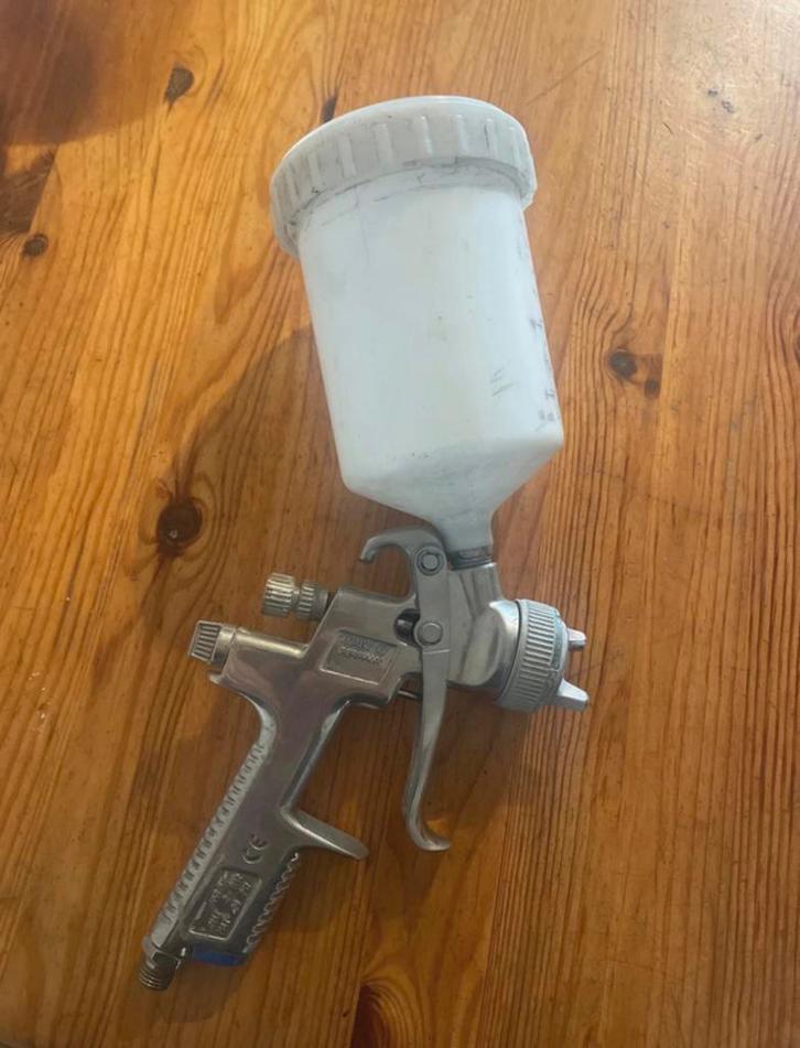 Verfspuit met boventank, Doe-het-zelf en Bouw, Schildersmaterialen, Ophalen of Verzenden