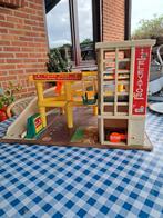 Vintage Fisher Price garage, Kinderen en Baby's, Ophalen of Verzenden, Zo goed als nieuw