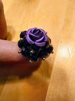 Mooie design ring, Bijoux, Sacs & Beauté, Bagues, Enlèvement ou Envoi, Comme neuf, Violet